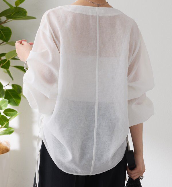  「《人気アイテム再販売！》ジップドロストブラウス」|シャツ・ブラウス|