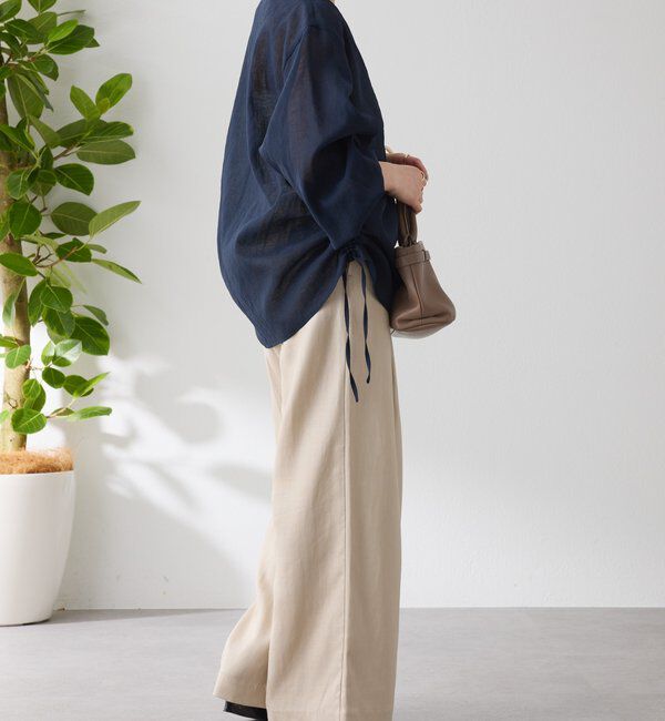  「《人気アイテム再販売！》ジップドロストブラウス」|シャツ・ブラウス|