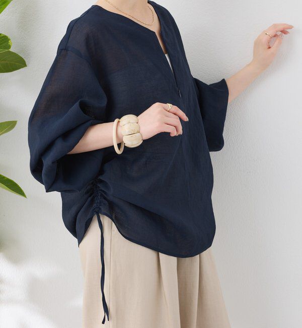  「《人気アイテム再販売！》ジップドロストブラウス」|シャツ・ブラウス|