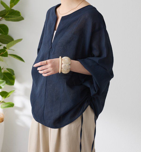  「《人気アイテム再販売！》ジップドロストブラウス」|シャツ・ブラウス|