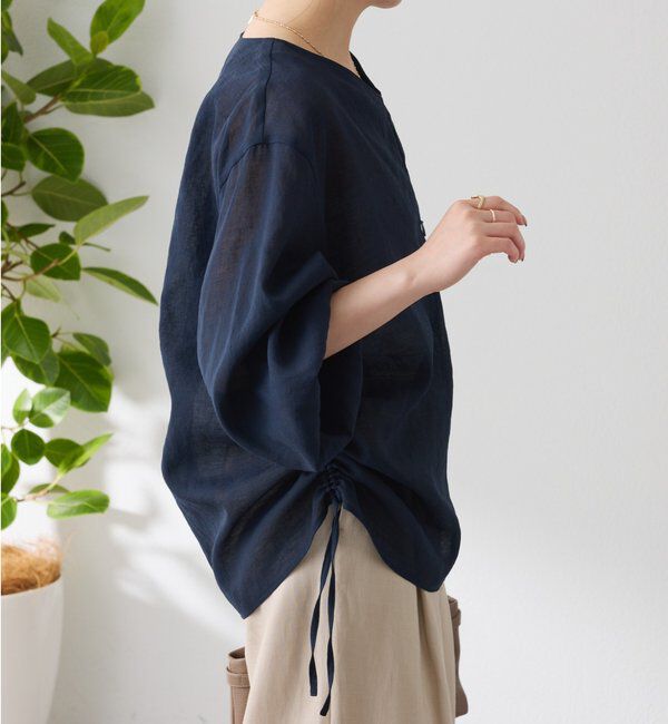  「《人気アイテム再販売！》ジップドロストブラウス」|シャツ・ブラウス|