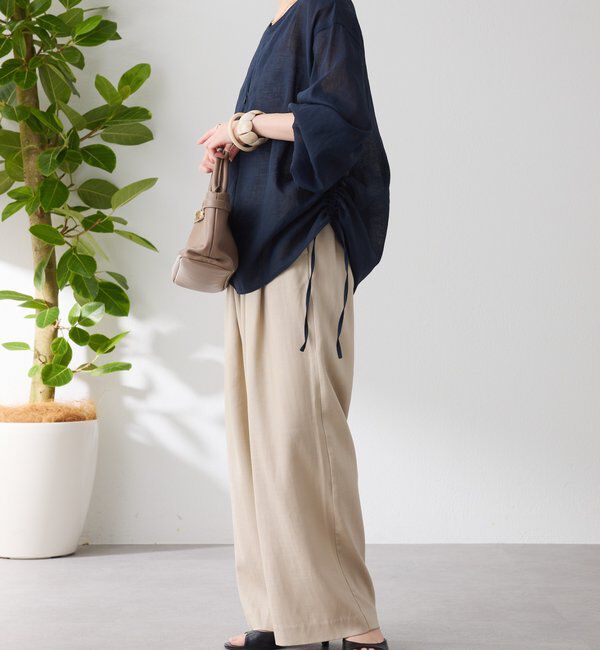  「《人気アイテム再販売！》ジップドロストブラウス」|シャツ・ブラウス|