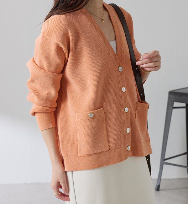  「ツヤボタンカーディガン」|カーディガン|