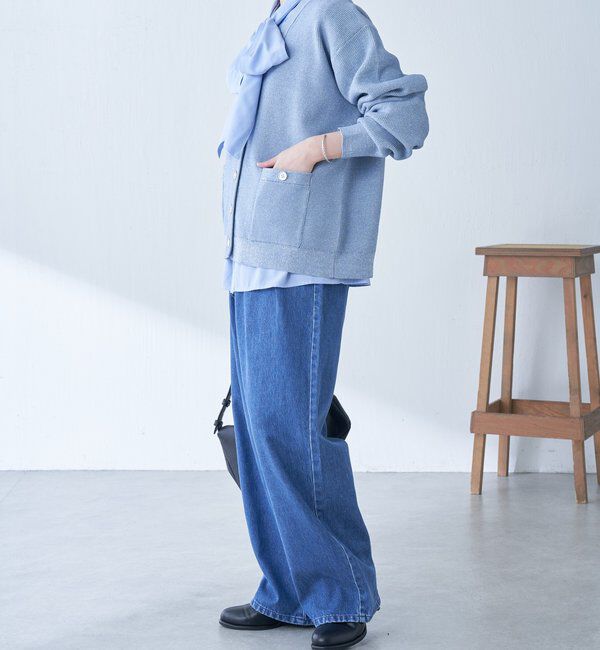  「ツヤボタンカーディガン」|カーディガン|