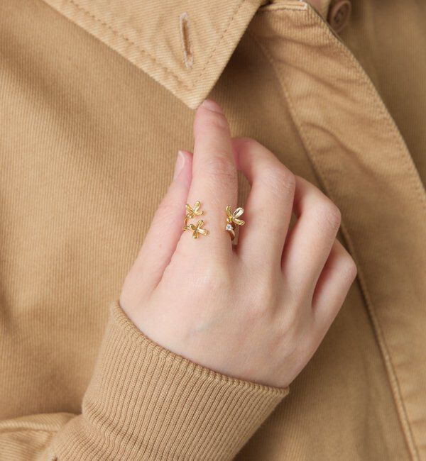 「【PAPILLONNER/パピヨネ】フラワー2SETリング」|リング|ゴールド