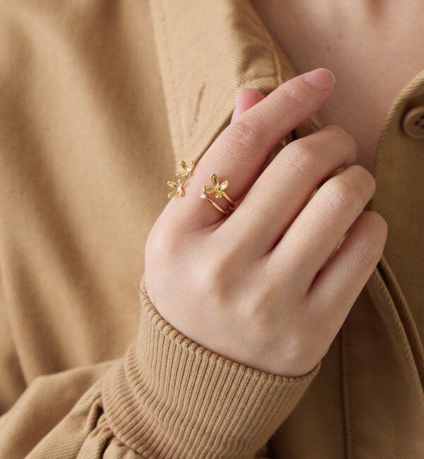  「【PAPILLONNER/パピヨネ】フラワー2SETリング」|リング|