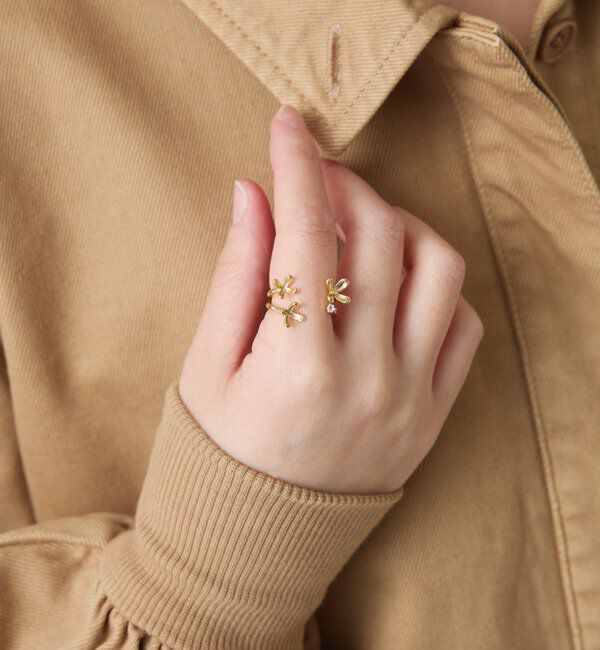  「【PAPILLONNER/パピヨネ】フラワー2SETリング」|リング|