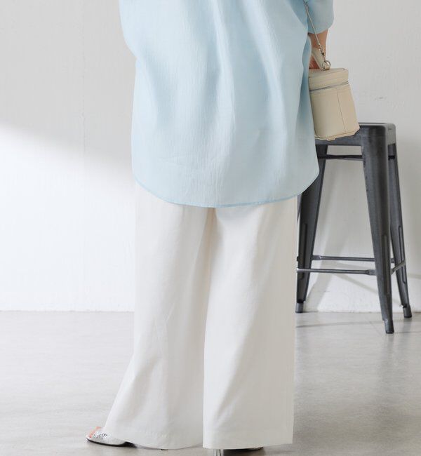  「シェルタリング3タックパンツ」|スラックス|