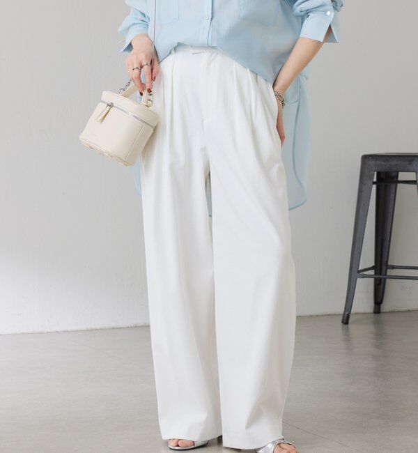  「シェルタリング3タックパンツ」|スラックス|