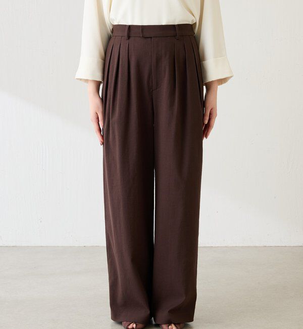  「シェルタリング3タックパンツ」|スラックス|