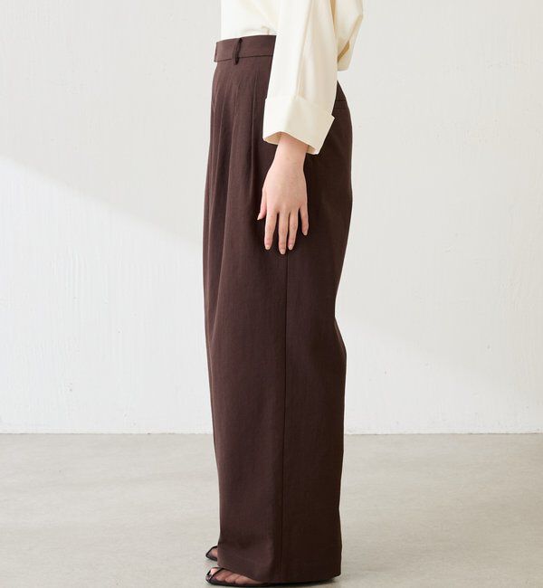  「シェルタリング3タックパンツ」|スラックス|