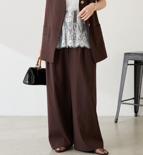  「シェルタリング3タックパンツ」|スラックス|