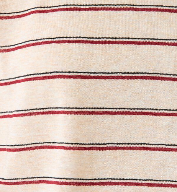  「シアーボーダーナンバーロゴノースリーブ」|Tシャツ・カットソー|