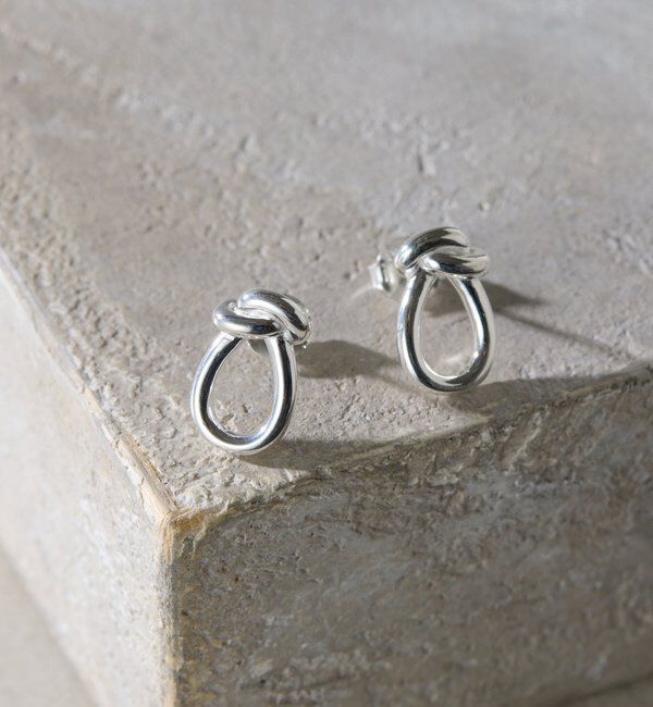  「【Sivelle./シヴェル】Silver925ノットモチーフピアス」|ピアス|シルバー系