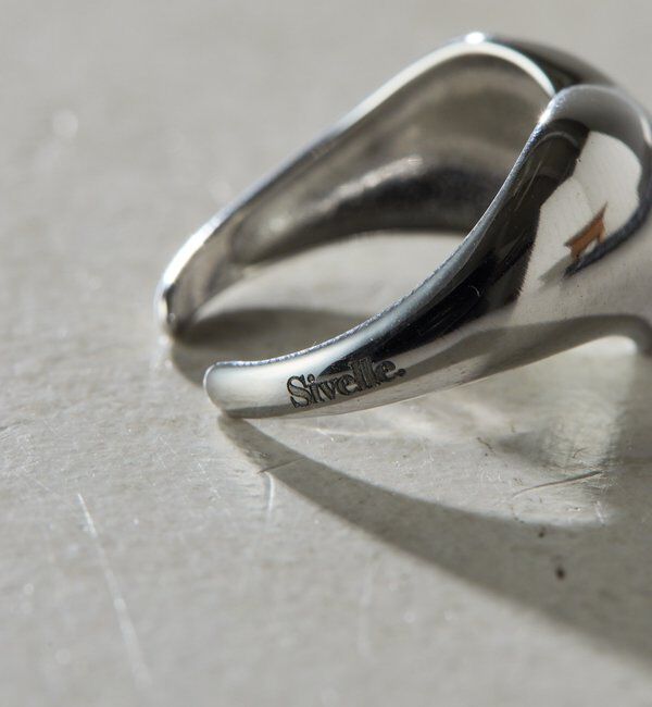  「【Sivelle./シヴェル】ステンレスカーブハートリング」|リング|