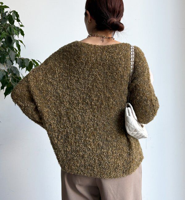  「リボンヤーンフェザープルオーバー」|ニット・セーター|