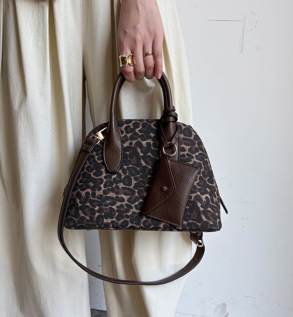  「ポーチ付シェル型ボストン」|トートバッグ|ベージュ