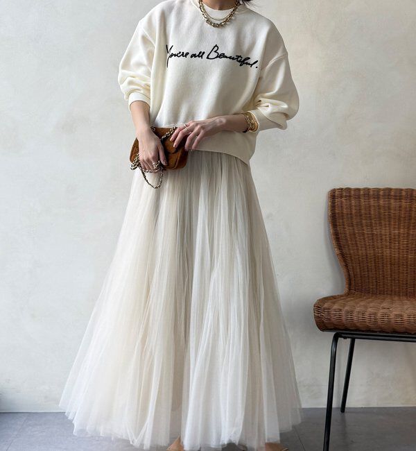  「【WEB限定】スウエットライクロゴニット」|ニット・セーター|