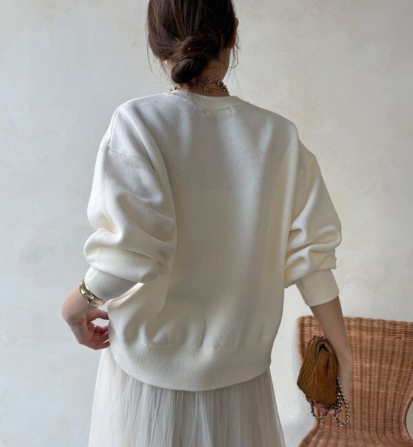  「【WEB限定】スウエットライクロゴニット」|ニット・セーター|