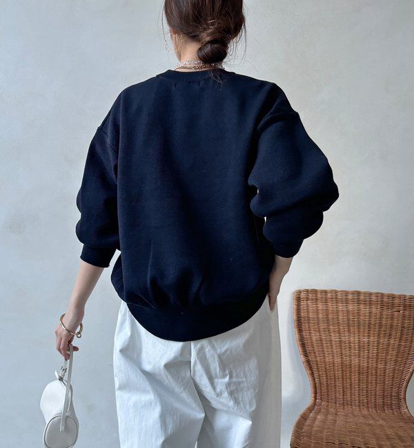  「【WEB限定】スウエットライクロゴニット」|ニット・セーター|