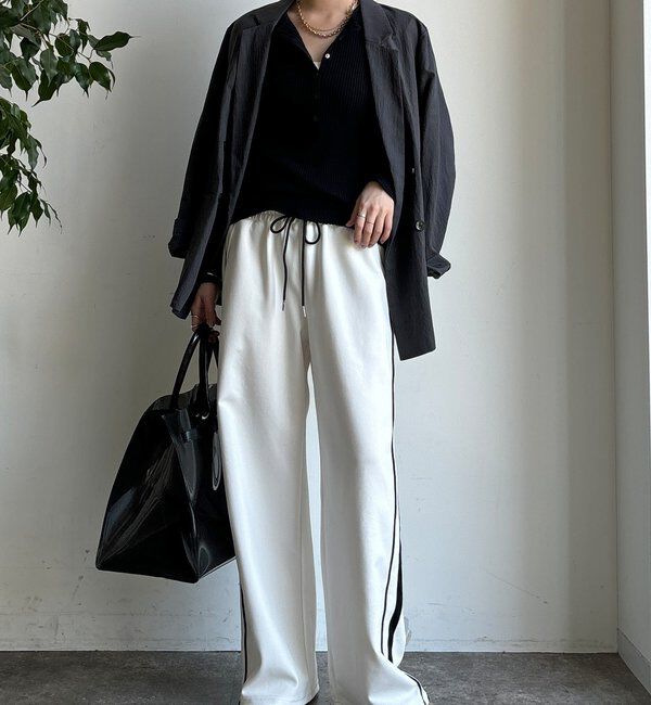  「【WEB限定】サイドライントラックパンツ」|チノ|