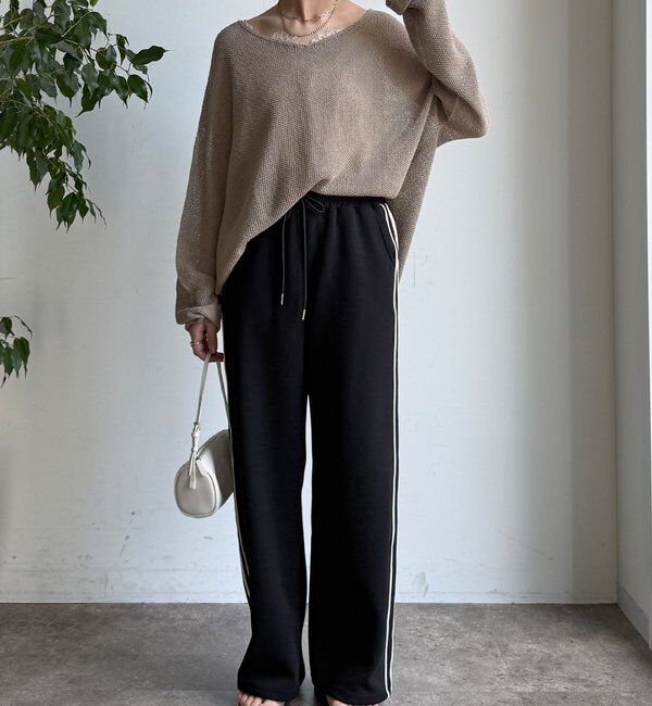  「【WEB限定】サイドライントラックパンツ」|チノ|