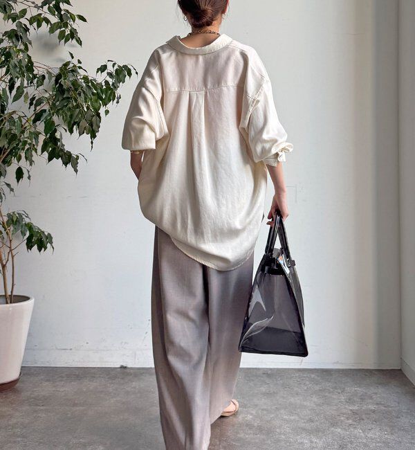  「【WEB限定】2WAYシャークスキンイージーパンツ」|チノ|