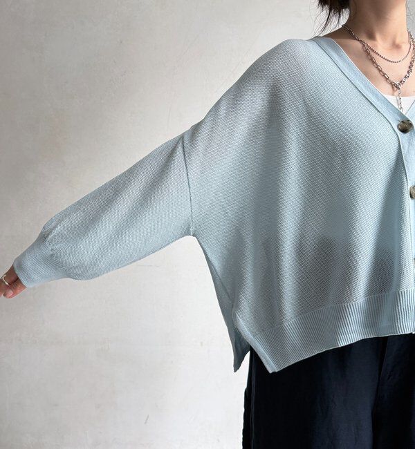 「カノコ編みカーディガン」|カーディガン|
