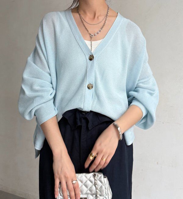 「カノコ編みカーディガン」|カーディガン|