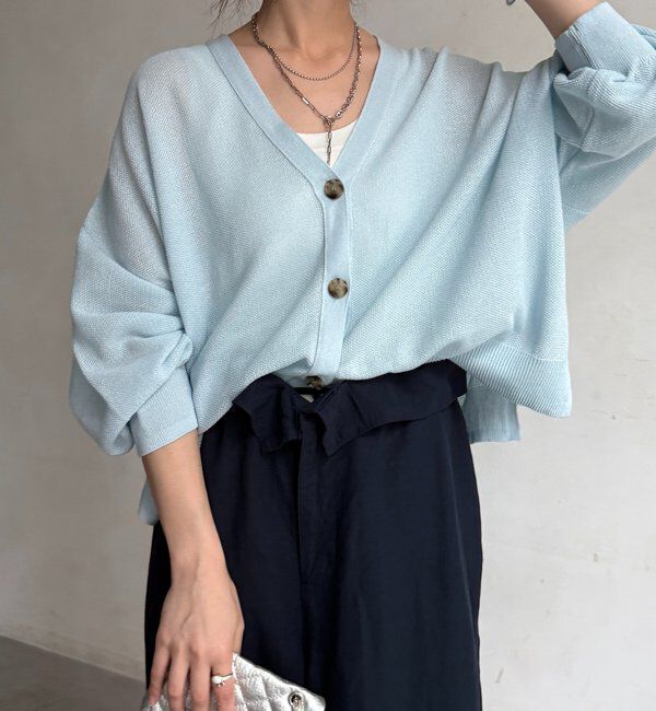  「カノコ編みカーディガン」|カーディガン|