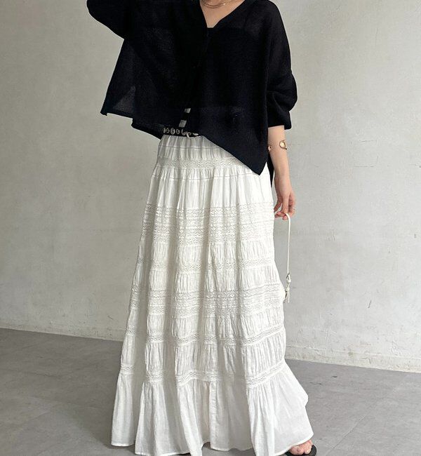  「カノコ編みカーディガン」|カーディガン|