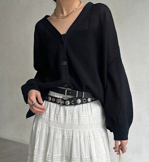  「カノコ編みカーディガン」|カーディガン|