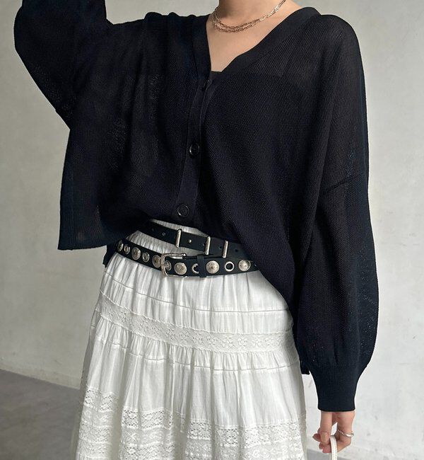  「カノコ編みカーディガン」|カーディガン|