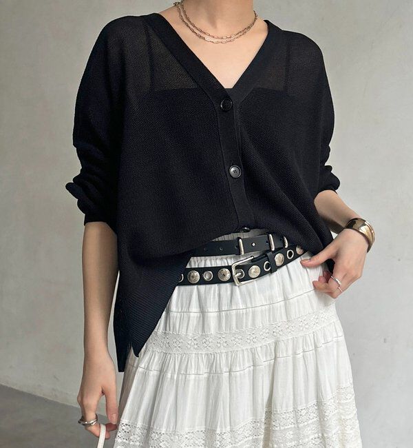  「カノコ編みカーディガン」|カーディガン|