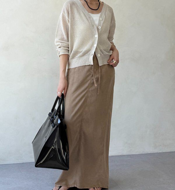  「ペーパーヤーン前後2WAYカーディガン」|カーディガン|