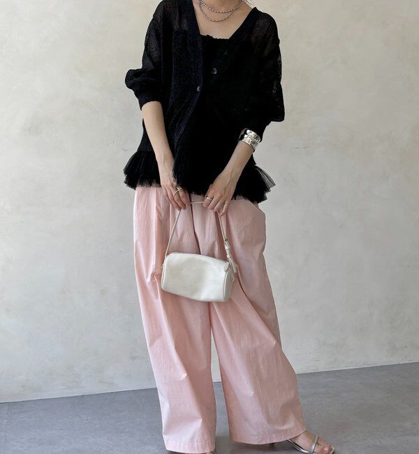  「ペーパーヤーン前後2WAYカーディガン」|カーディガン|