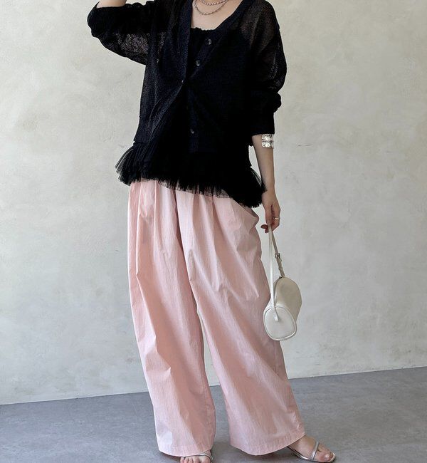  「ペーパーヤーン前後2WAYカーディガン」|カーディガン|