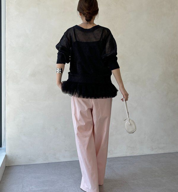  「ペーパーヤーン前後2WAYカーディガン」|カーディガン|