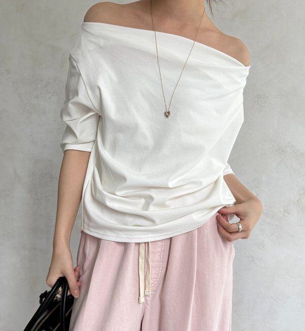  「2WAYドレープTEE」|Tシャツ・カットソー|