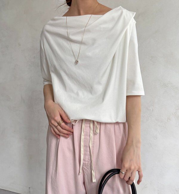  「2WAYドレープTEE」|Tシャツ・カットソー|