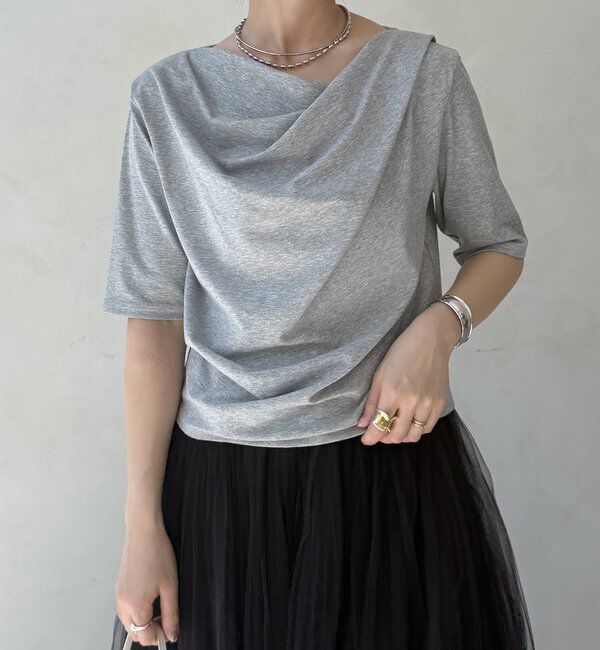  「2WAYドレープTEE」|Tシャツ・カットソー|