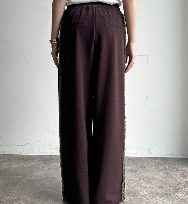  「【WEB限定】カットジョーゼットサイドチュールフリルパンツ」|チノ|