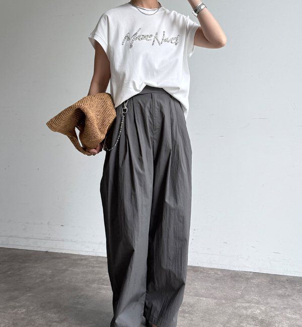  「【WEB限定】ビジューロゴTEE」|Tシャツ・カットソー|