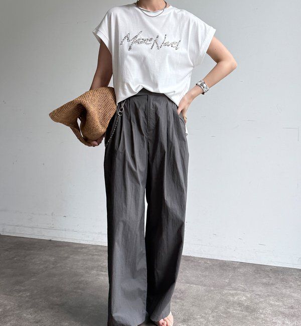  「【WEB限定】ビジューロゴTEE」|Tシャツ・カットソー|