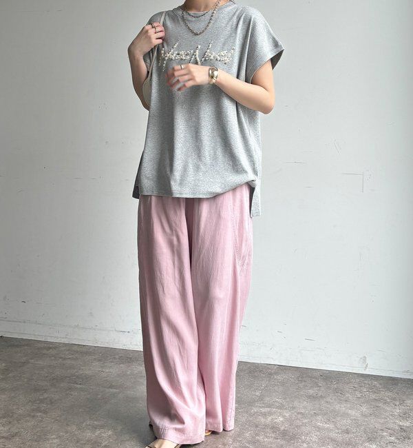  「【WEB限定】ビジューロゴTEE」|Tシャツ・カットソー|