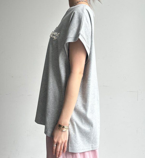  「【WEB限定】ビジューロゴTEE」|Tシャツ・カットソー|