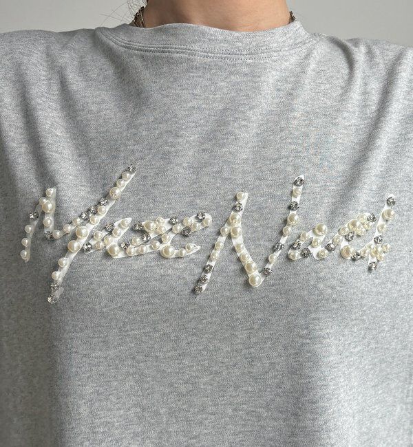  「【WEB限定】ビジューロゴTEE」|Tシャツ・カットソー|