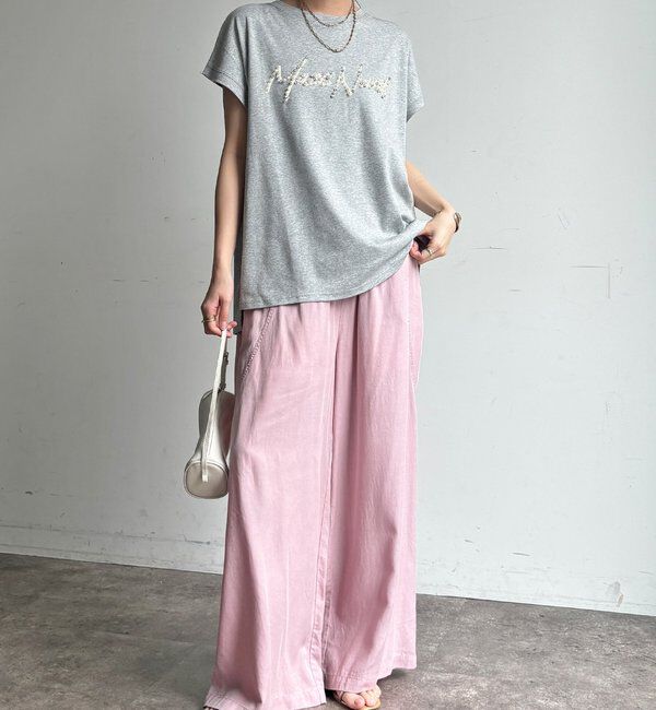  「【WEB限定】ビジューロゴTEE」|Tシャツ・カットソー|