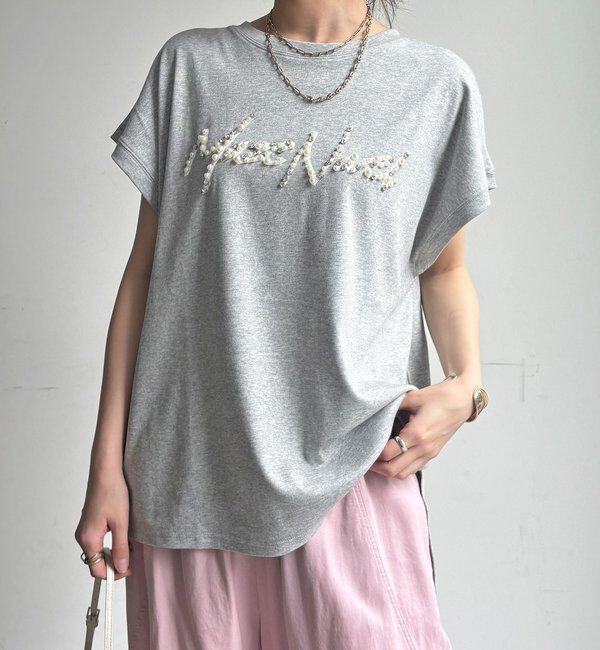  「【WEB限定】ビジューロゴTEE」|Tシャツ・カットソー|