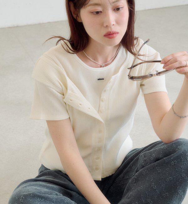  「ラバータグTEE」|Tシャツ・カットソー|ホワイト